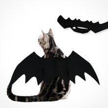 Load image into Gallery viewer, Halloween Cat Bat Wings Collar Harness Decor Puppy Pet Cat Black Bat Dress Up Funny Wing Cat Clothes Accessory Christmas Gifts 4