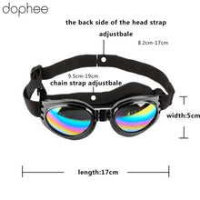 Load image into Gallery viewer, dophee Dog Goggles UV Sunglasses Foldable Pet Dog Glasses Medium Large Dog Pet Glasses Pet Eyewear Waterproof Pet Supplies