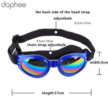 Load image into Gallery viewer, dophee Dog Goggles UV Sunglasses Foldable Pet Dog Glasses Medium Large Dog Pet Glasses Pet Eyewear Waterproof Pet Supplies